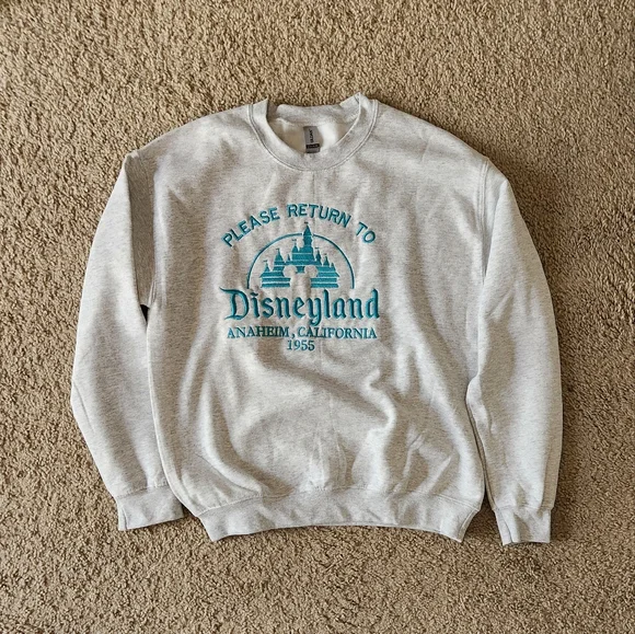 Little Jar of Magic Disneyland Embroidered Sweatshirt oopsie - Picture 1 of 7